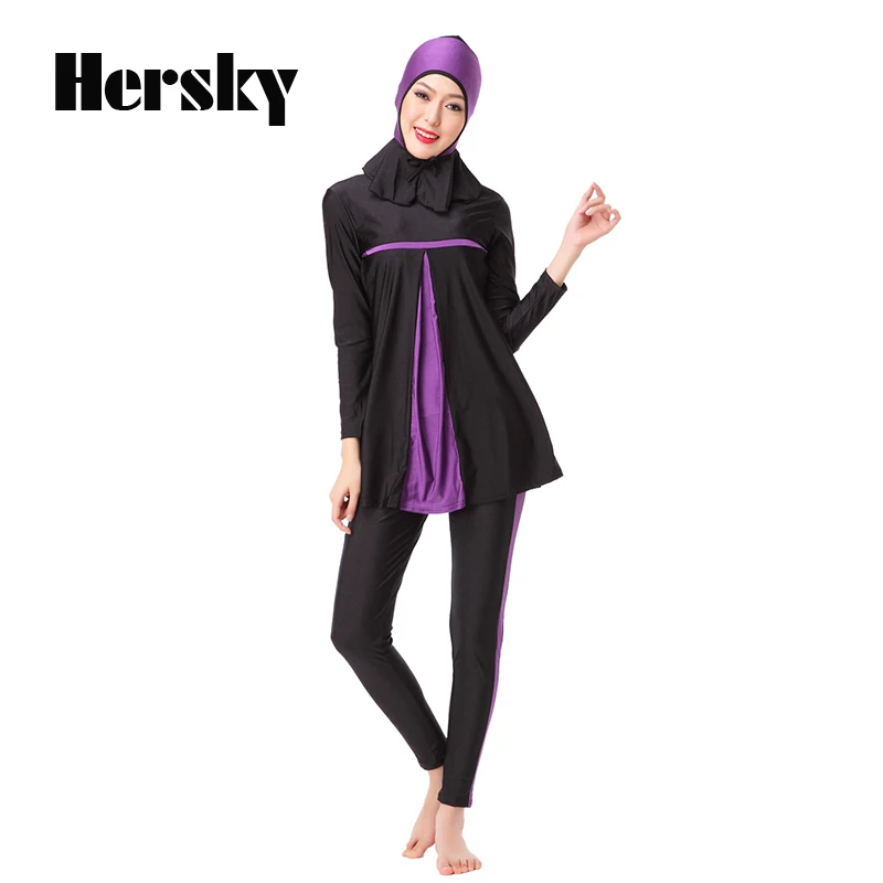 

Islamic Conservative Women Swimsuit Muslim Ladies Full Face Hijab Swimwear Musulman Swimming Female for Beach Swimwear Clothing