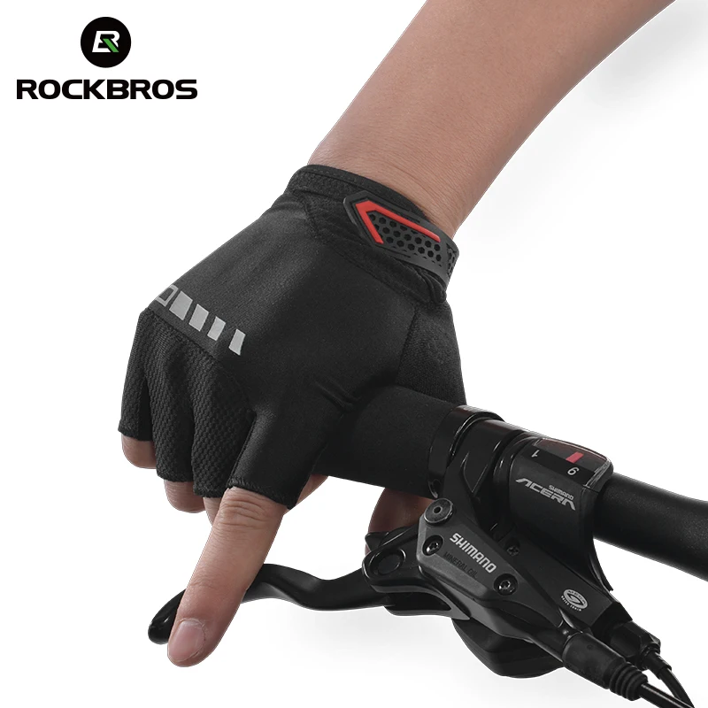 ROCKBROS летние велосипедные полуперчатки уличные спортивные гелевые утолщенные