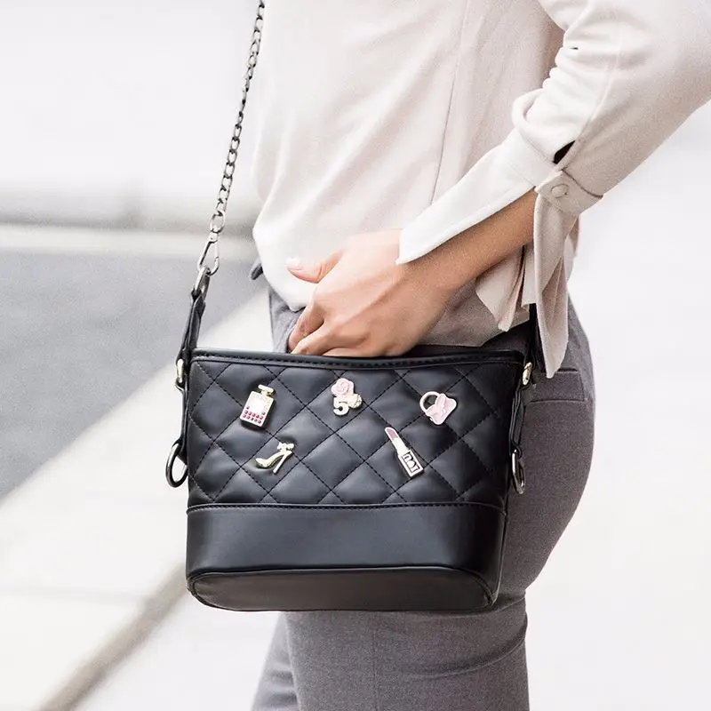 

LKX Hotsale Fashion Mini Women Handbag Small Chain Bag Clutches Ladies Party Messenger Bags Single Shoulder Shell Shape Bags