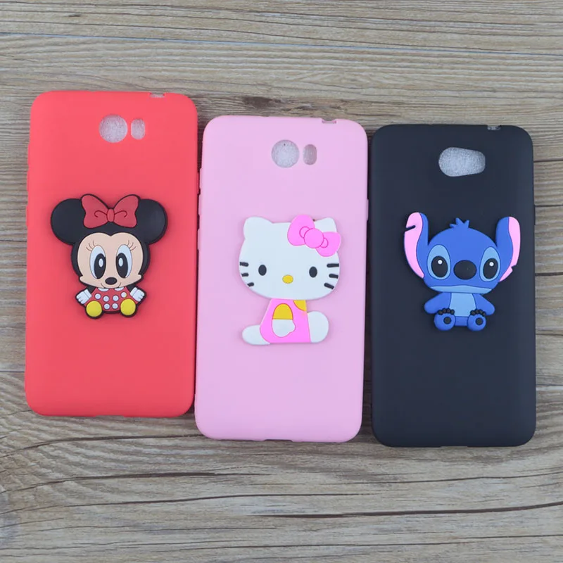 Cute Cartoon Minnie Case for Huawei Honor 5A LYO-L21 5.0&quot Cases Stitch Hello Kitty Mickey Cat Soft TPU Phone Cover |