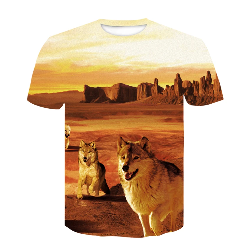 2019 Devin Du desert Wolf pack top Повседневная футболка хип-хоп воротник Модный повседневный
