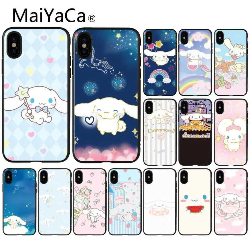 MaiYaCa Cartoon cinnamoroll Colorful Cute Phone Accessories Case for Apple iPhone 8 7 6 6S Plus X XS MAX 5 5S SE XR Cellphones