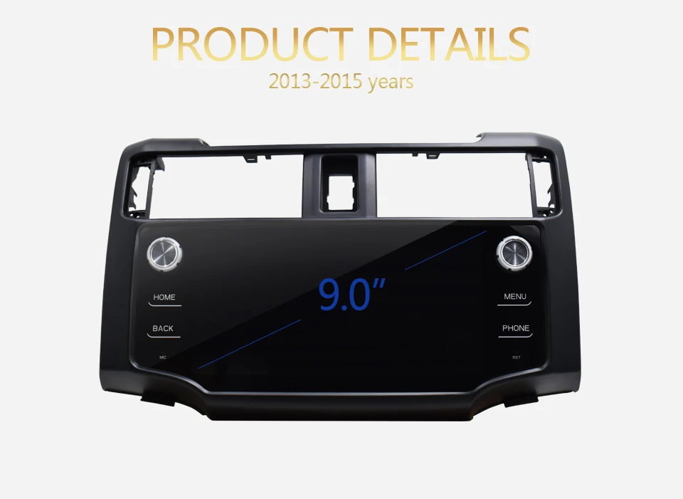 Flash Deal KiriNavi 9" HD Touch Display Android 6.0 For Toyota 4 runner Car Radio MP5 Audio GPS Navigation Multimedia Play 3
