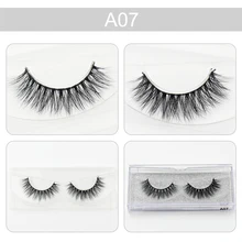 AMAOLASH 3D норковые ресницы настоящие норковые волосы ресницы ручной работы накладные ресницы натуральные длинные полосы ресницы накладные ресницы A07