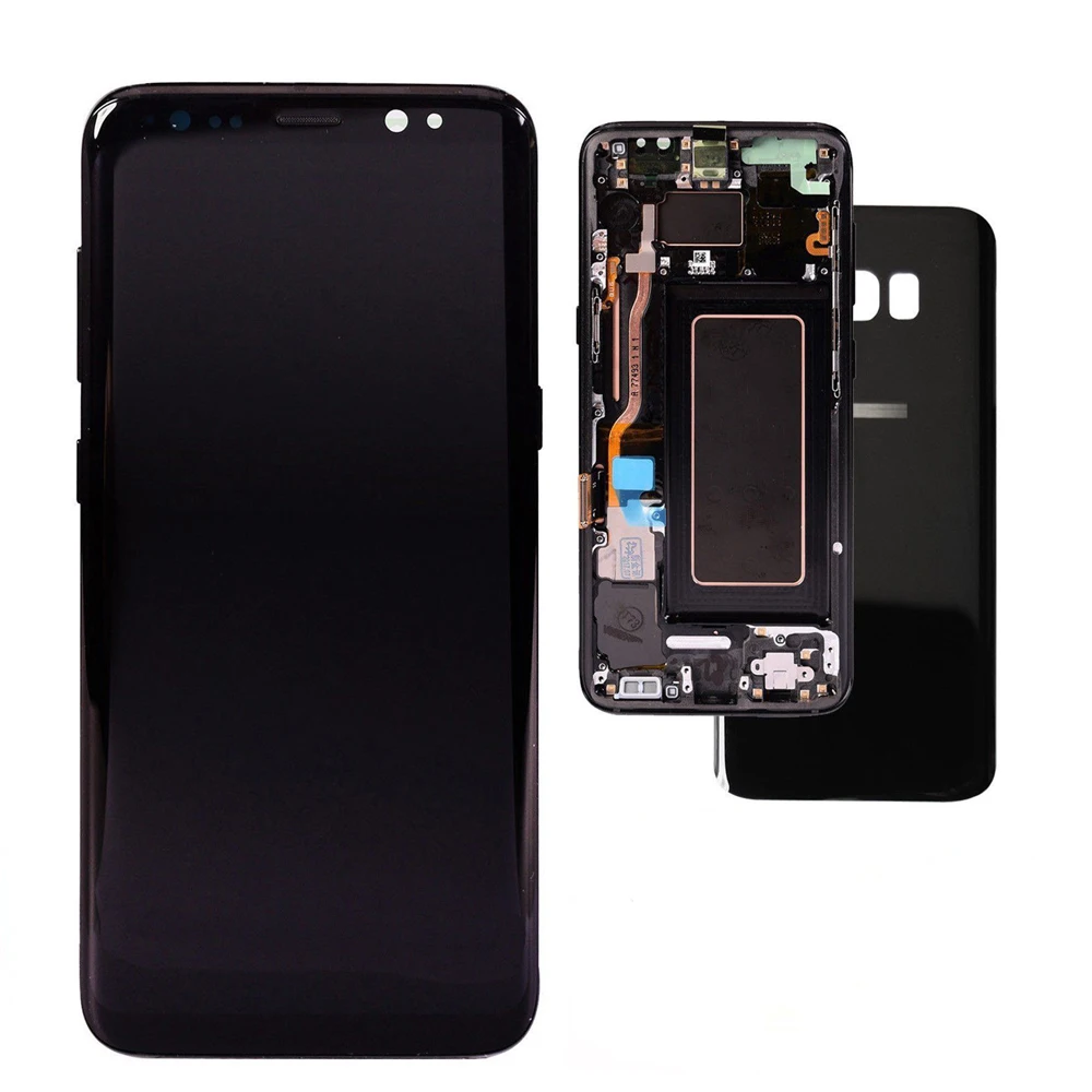 ЖК дисплей Super AMOLED 5 8 дюйма для SAMSUNG GALAXY S8 с сенсорным экраном и дигитайзером в