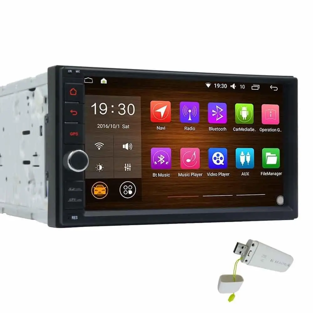

EinCar 7 Inch Upgrade Android 5.1 Car Radio Double Din Quad Core Bluetooth WiFi Car Stereo Touch Screen GPS Navigation AM FM In