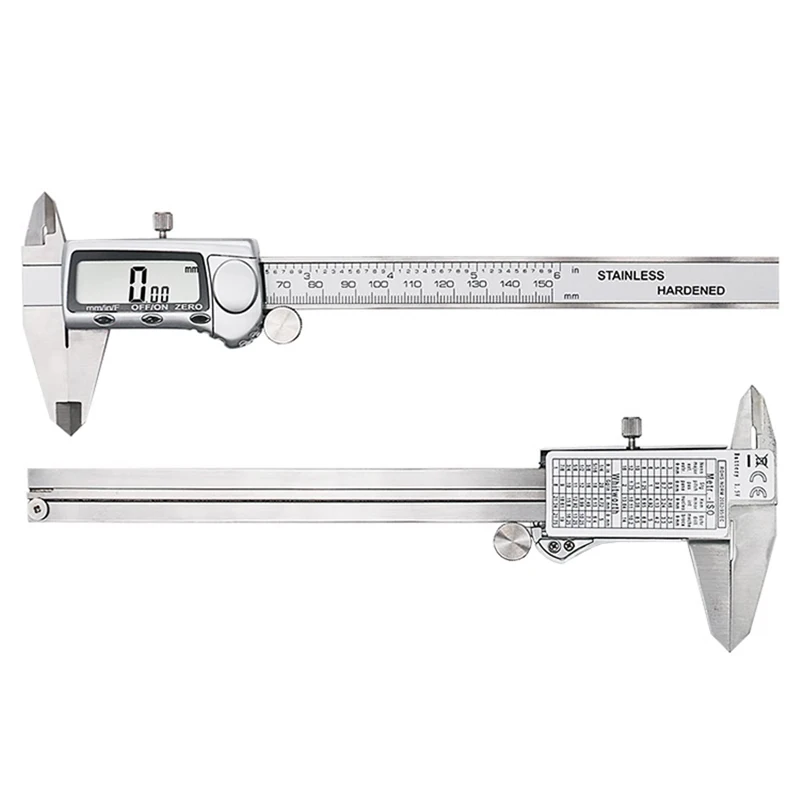 Electronic Digital Caliper Inch Metric Fractions Conversion 0 6 Inch