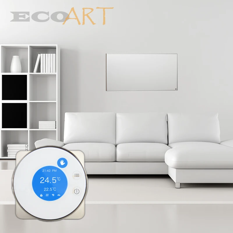 

Infrared heater Panel, Infrared Heating Radiator 1200W With Wireless Thermostat,Programmable Thermostat