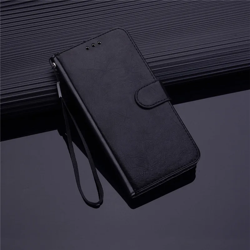 Black Роскошный кожаный чехол для huawei Honor 7A DUA-L22 AUM-L29 7C AUM-L41 7C Pro LND-L29 флип чехол для huawei Y5 Y6 Y7 Prime чехол - Цвет: Black