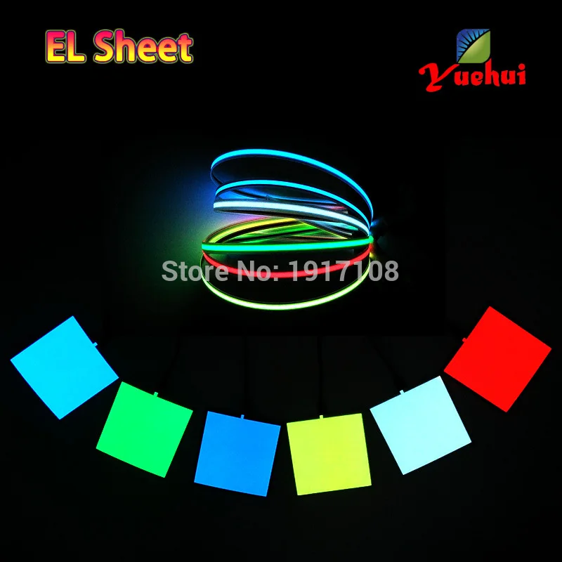 6 цветов на выбор 10x10 см EL панель для дисплея праздника автомобиля дома модели