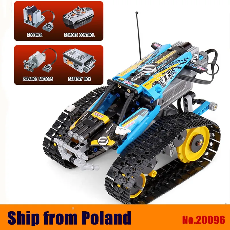 

20096 Technic Series Compatible With legoings 42095 Remote Control Stunt Racer Set Building Blocks Bricks Kid Toys Christmas