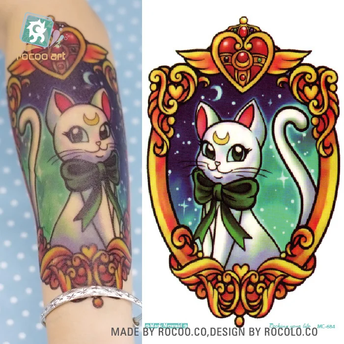 21 Simple Sailor Moon Cat Tattoo Pictures