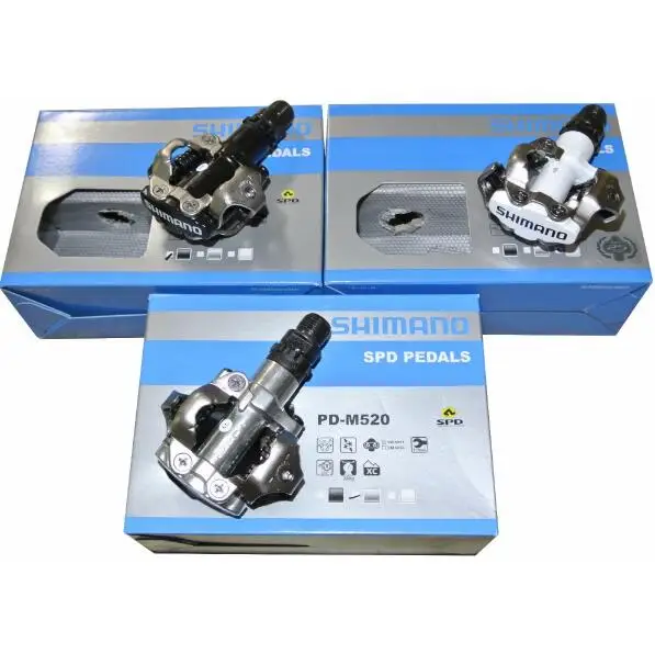 Shimano PD M520 MTB горный велосипед Части хром моли и алюминий самоблокирующийся