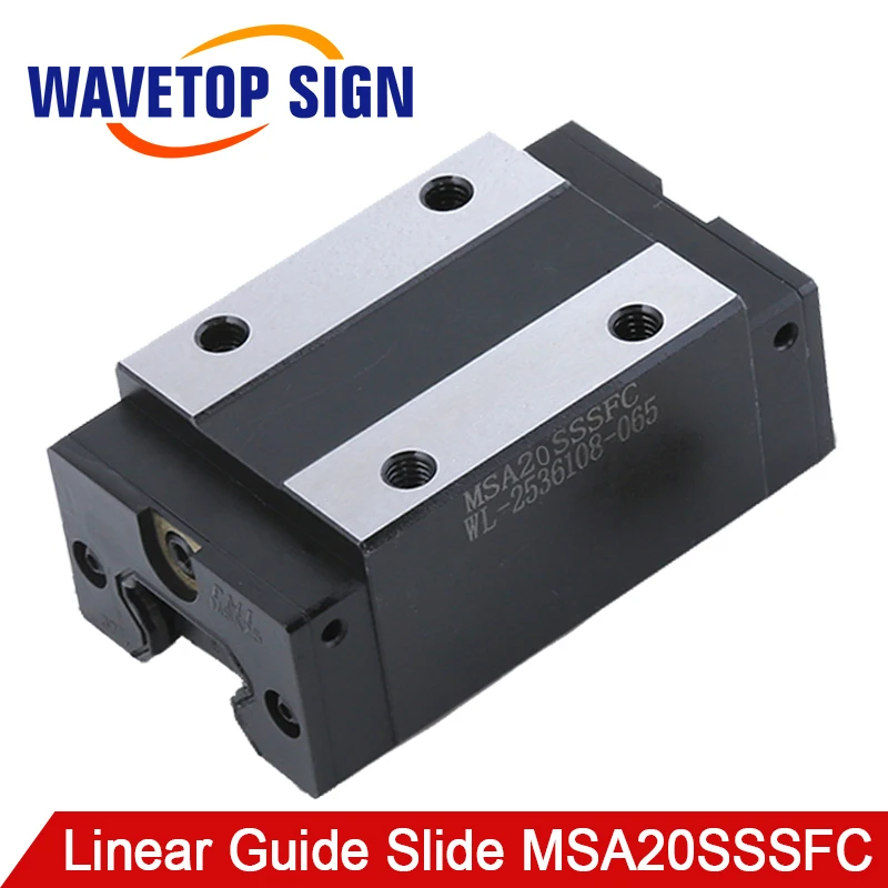 

WaveTopSign PMI Linear Guide Slide Carriage Block MSA20S MSA20SSSFC High Accuracy No Nise use for Linear Rail CNC Diy Parts