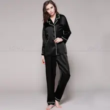 Womens 100% Silk Pajamas Set Pajama Pyjamas Set Sleepwear Loungewear XS S M L XL