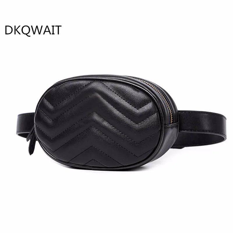 2018 Luxury PU Leather Women Waist Bags New Fashion Waist Packs Brand