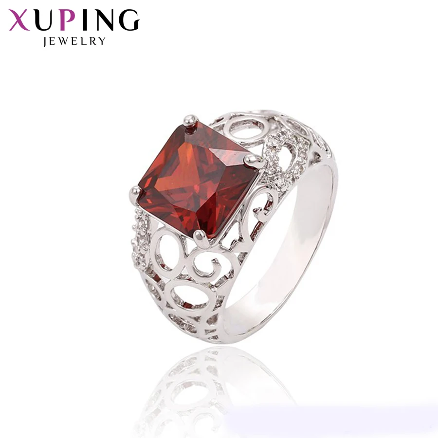 Xuping Jewelry модное женское кольцо с родиевым покрытием для помолвки 13288 | Украшения и