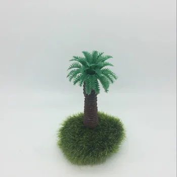 

10pcs/set Mixed Scale Model Trees For Railroad House Park Street Layout Green Landscape Artificial Plastic For Coconut Tree