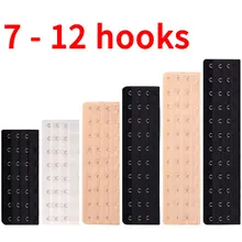 Sutiã extensor 8 fivelas traseiras, 9 extensor de sutiã 10 fecho 11 acessórios 11 fita peito 12 ganchos e fita de olho para mulheres