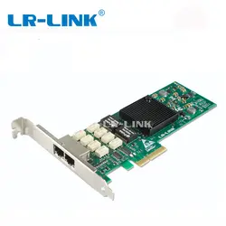 LR-LINK 9712HT-BP Gigabit Ethernet обход RJ45 адаптер 1 Gb Dual Порты и разъёмы PCI-E сетевая карта сетевой контроллер Intel i350 NIC