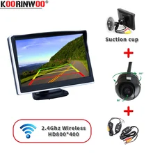 Koorinwoo Интеллектуальный HD800P TFT lcd парковочный цифровой монитор экран беспроводной ночного видения водостойкая 360 камера заднего вида