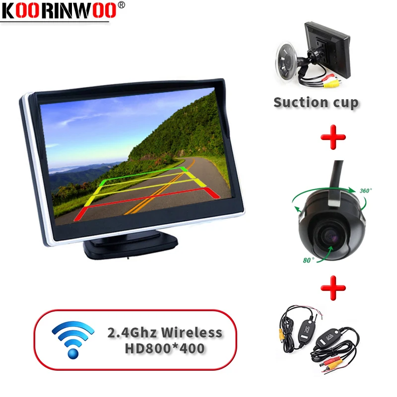 Интеллектуальный HD 800 TFT ЖК дисплей Koorinwoo 5 &quotцифровой монитор беспроводной