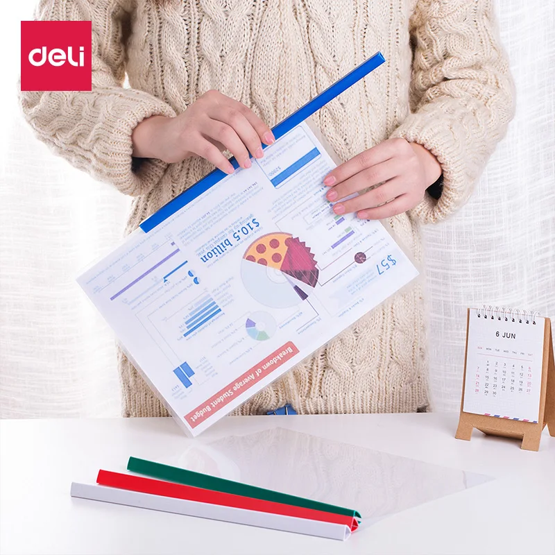 Папки для документов Deli 10 шт./лот ПВХ держатель защиты школьные и офисные