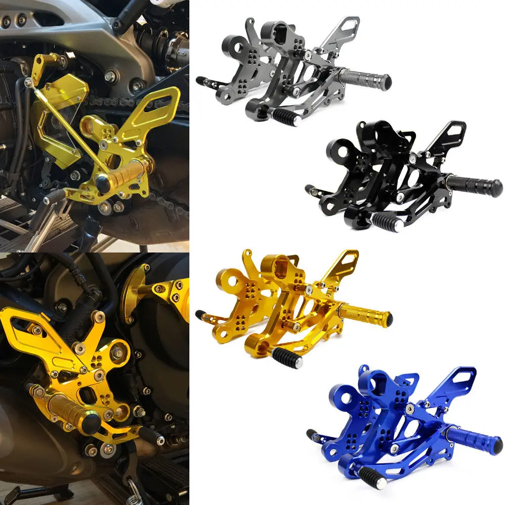 Станок с ЧПУ Rearset сзади комплект подножки педали для подножки Yamaha MT09 FZ09 2013 MT FZ 09 MT-09 FZ-09