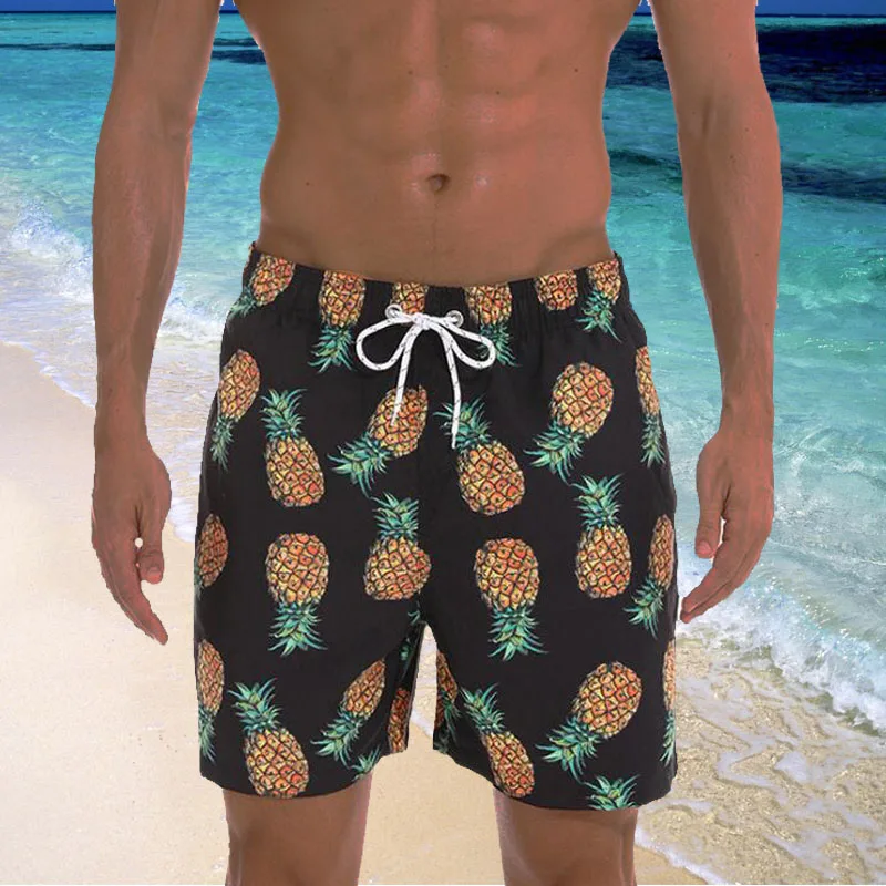 

Men's Quick Dry Swimming Shorts with Liner Men Swimwear Swimsuit Swim Trunks Summer Bathing Surf Boxer Beach Board Short