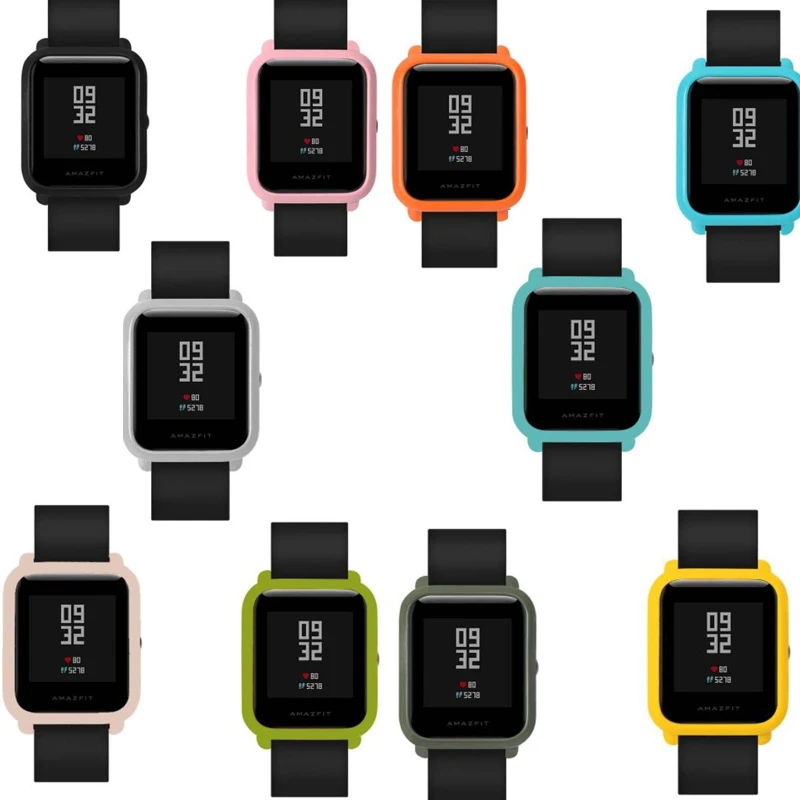 2018 Смарт часы тонкая красочная Рамка PC чехол оболочка для Huami Amazfit Bip Молодежные