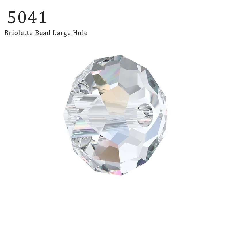 (1 шт.) 100% оригинальный кристалл Swarovski 5041 бусины Briolette (большое отверстие) Стразы