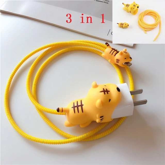 1 pcs Animal Cable bites Protector for Iphone protege cable buddies cartoon  Cable bites kabel diertjes Phone holder Accessory - AliExpress