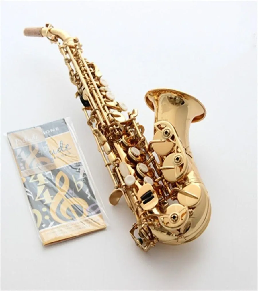 France Selma R54 Curved Soprano Saxophone Electrophoresis Gold Brass