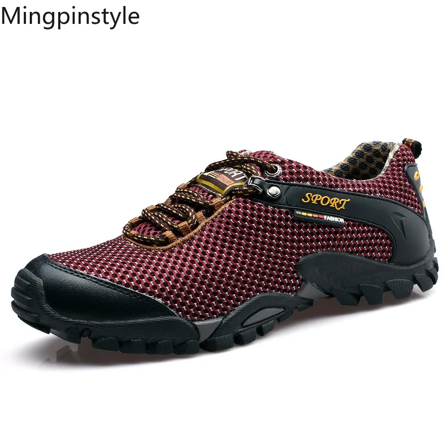 

Mingstyle 2018 Autumn New Men's Vulcanize Shoes Casual Fashion Young Man Shoes Nets Surface Sneaker Tennis