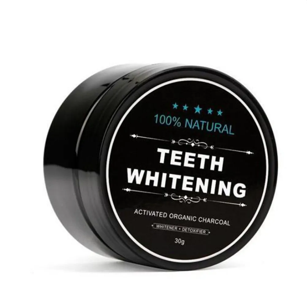 30g Teeth Whitening Powder Natural Organic Activated Charcoal Bamboo Toothpaste Tool