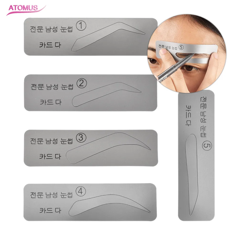 

5Pcs durable Eyebrow Shaping Stencils Grooming Kit Makeup Shaper Set Beauty Tool Drawing Guide Styling Eyebrow Template Tool