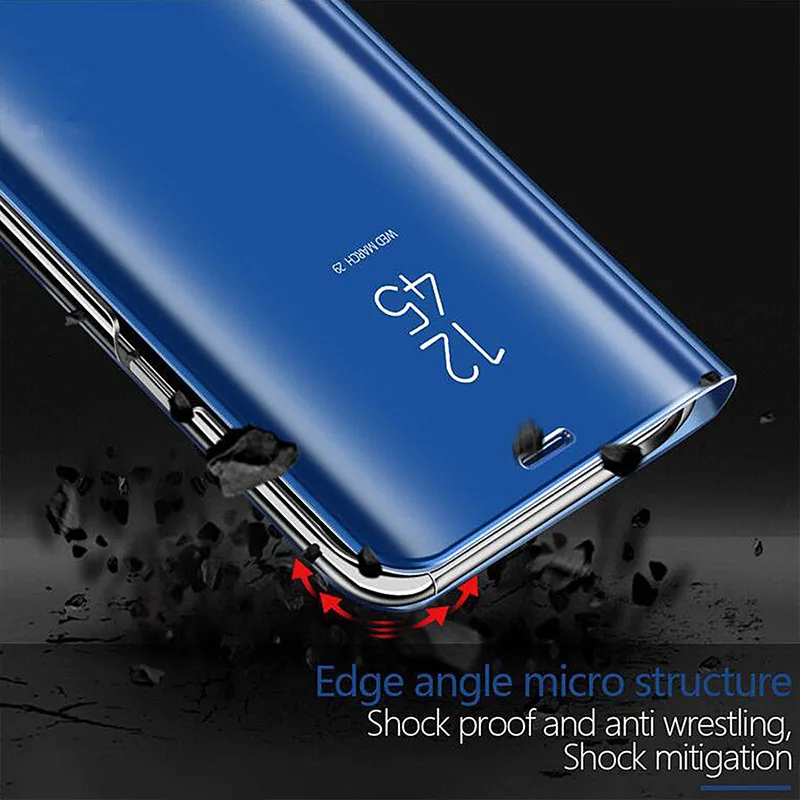 Clear-View-Mirror-Smart-Case-For-Samsung-Galaxy-S8-S9-Plus-S7-Egde-Note-8-Leather