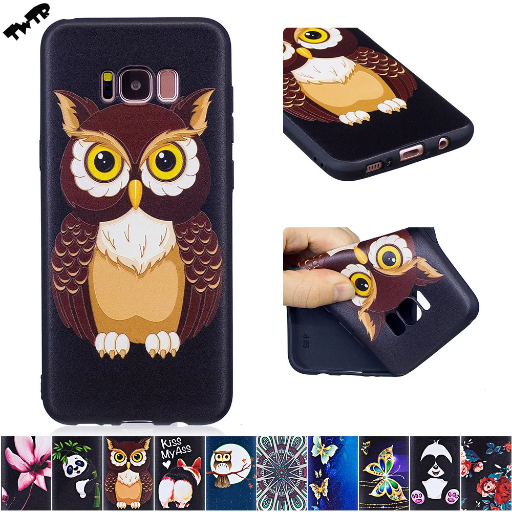 3D Relief Soft Silicone Case for Samsung Galaxy S8 S 8 8S G950F SM-G950F G950FD SM-G950FD Phone Fitted TPU Frame Core Cover | Мобильные