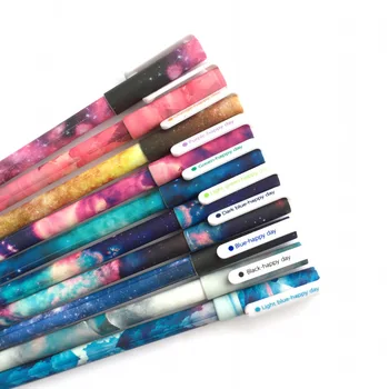 

4 set/Lot Starry star Gel pen with box 0.5mm color ink pens Novelty Stationery items gift Office school supplies DB308
