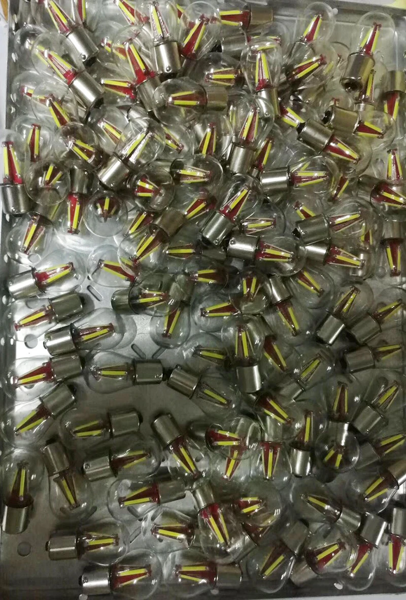 2 шт. 4 филамента чип LED P21W Ba15s Bay15d Автомобильный свет 1156 1157 P21/5 Вт авто автомобиль