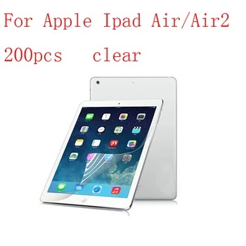 

Transparent Tablet LCD film Screen Protector for Apple Ipad Air/Air2 9H Anti-scratch without retail packing 200pcs/lot