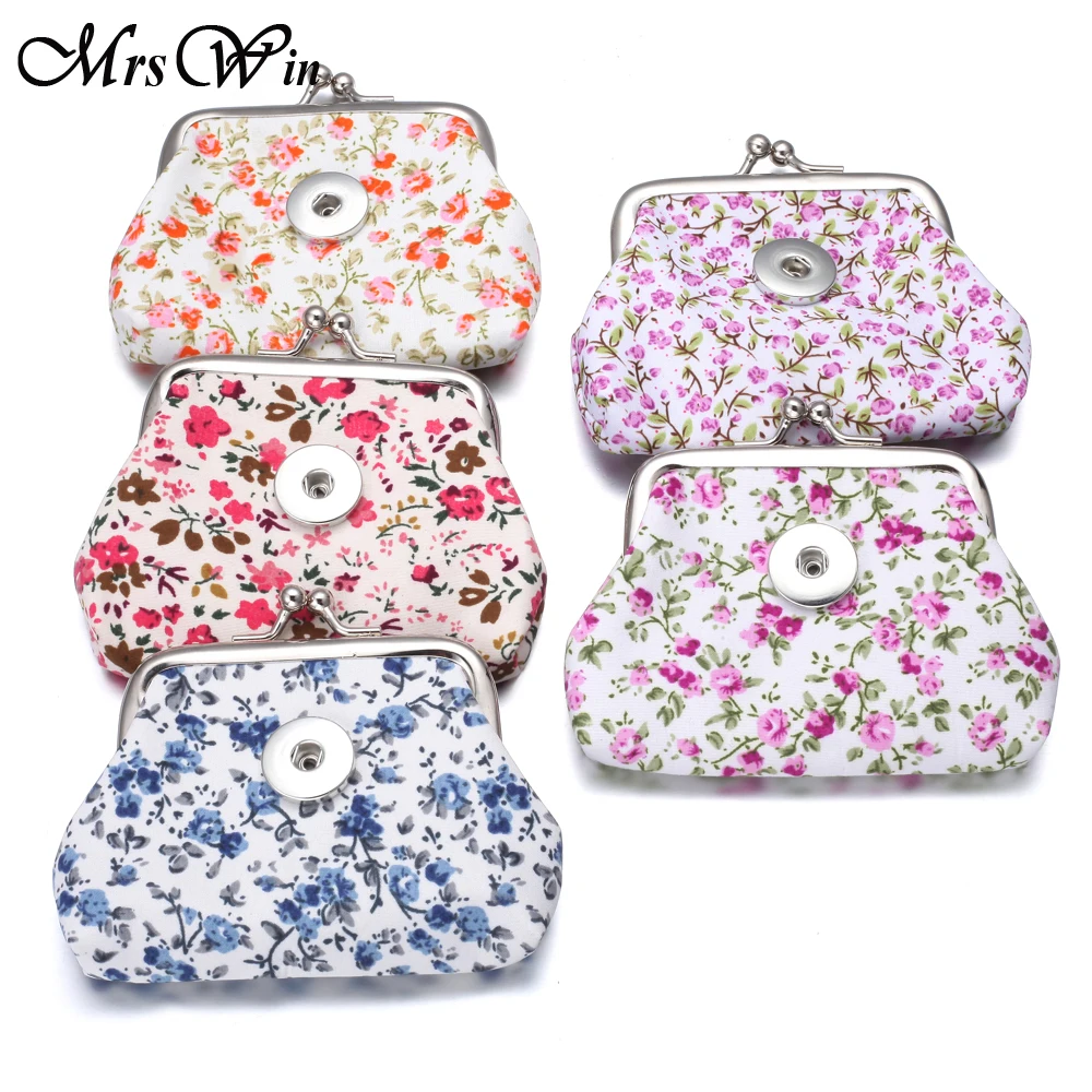 Buy 10pcs/lot New Snap Jewelry 5 Colors Flowers Snap