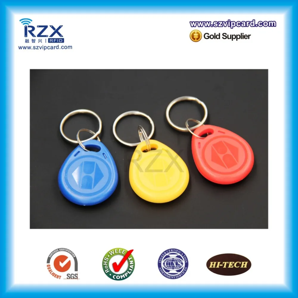 500 шт. пассивный rfid abs материал брелоков RFID брелок-контроллер 125 кГц с брелок