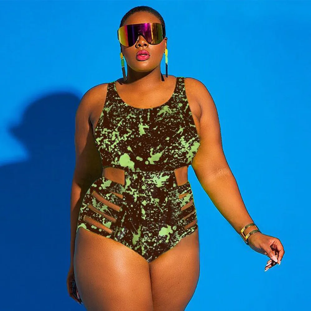 plus size swimsuit bandage 004