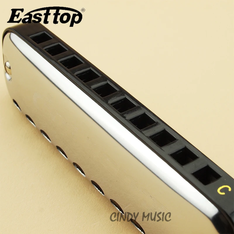 Easttop T10 1 10 отверстие Blues гармоника диатоническая арфа отверстий Овальный губная