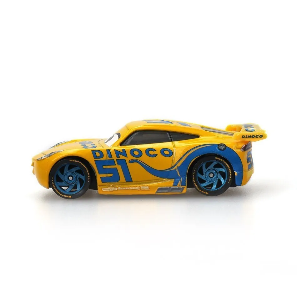 Машинки Disney тачки 3 Pixar Mcqueen storm 1:55 литой металлический сплав желтая игрушечная