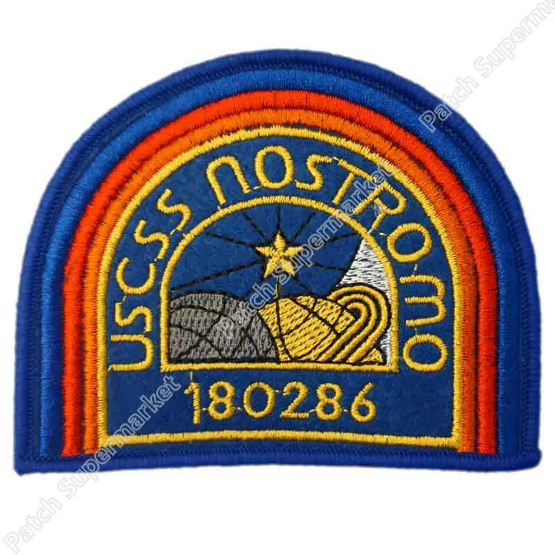 

High Quality USCSS NOSTROMO Crew Shirt Blue Patch ALIEN ALIENS Uniform Patch TV Series rockabilly applique iron on patch