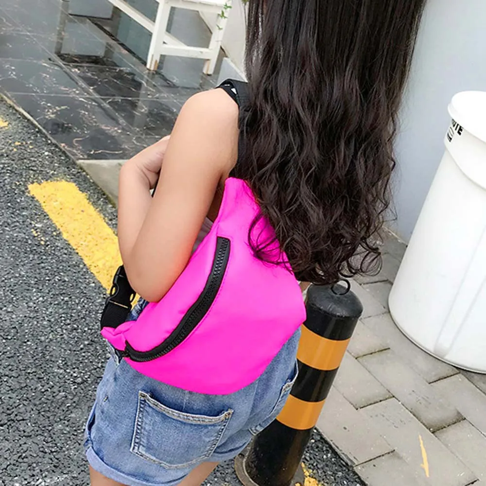

MUQGEW Belt Waist bag Soulder Chest Handbags Fashion Buckle Strap Zipper Coin Purse pillow Shape Nylon Snack Pack Wallet banana