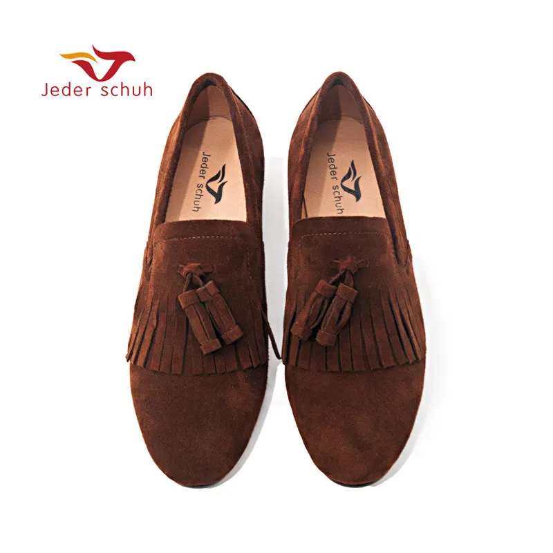 Y Shoes Hombres Suede Brogue Hechos Con Holgazanes Fringe Los Clásico Coffee Mano Zapatos A Partido Impresión z4qdgwZ