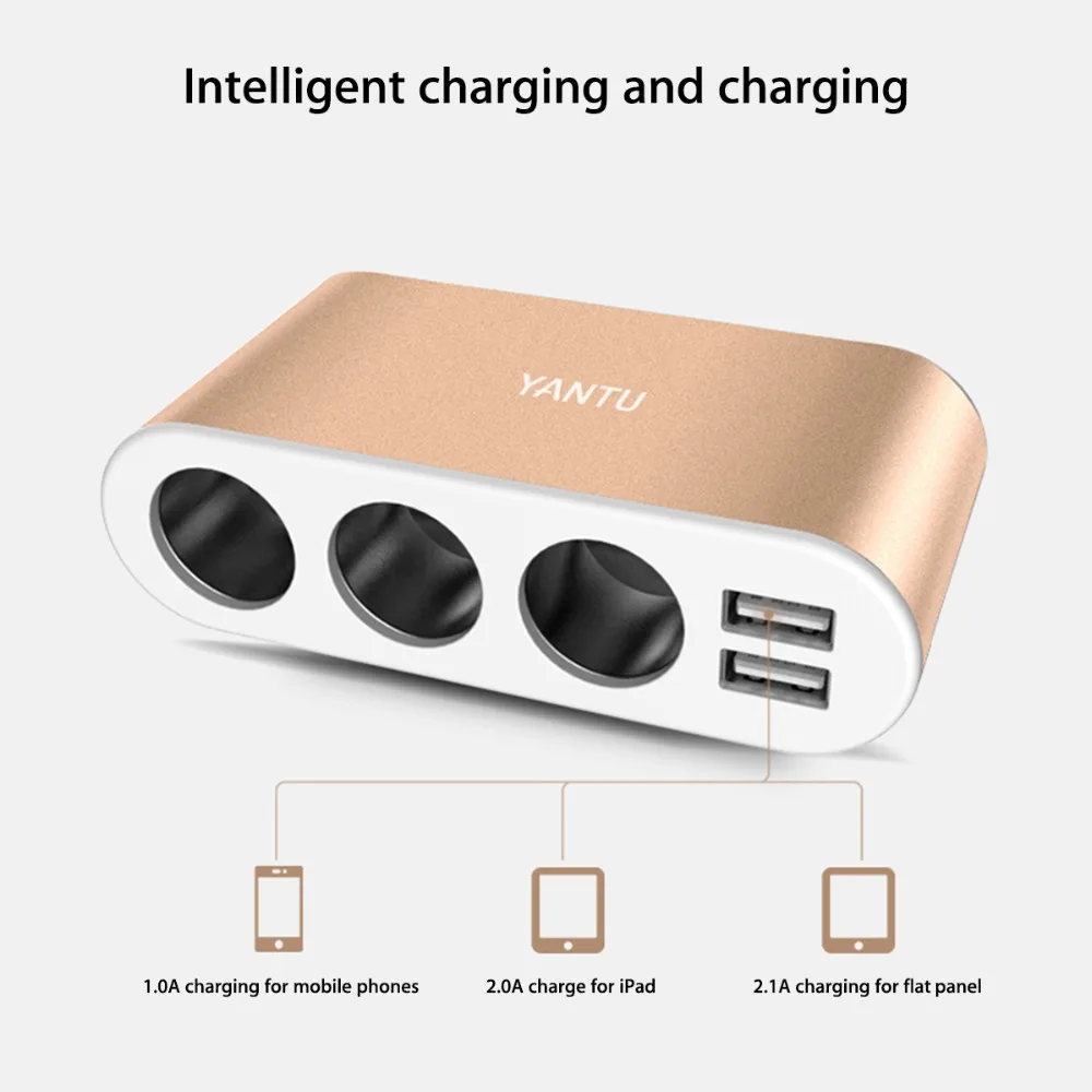 Прочный двойной USB Порты и разъёмы 5 V 3.1A адаптер для быстрого автомобильного Зарядное устройство 3 слота штекер разъема 12 V-24 V Универсальный ... Прочный двойной USB Порты и разъёмы 5 V 3.1A адаптер для быстрого автомобильного Зарядное устройство 3 слота штекер разъема 12 V-24 V Универсальный ...